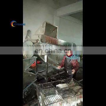 with air compressor automatic chicken plucking machine and chicken scalding machine for sale