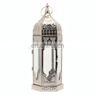 silver moroccan wedding lantern