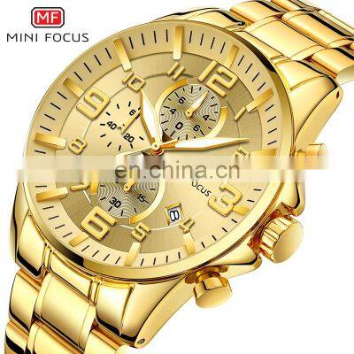 MINI FOCUS 0278 G Mens Stainless Steel OEM Watch Luxury Original Quartz Watches Men Wrist Chinese Wholesale Watches 2021