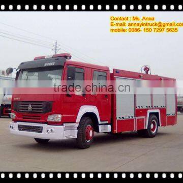 HOWO 4x2 water and foam Fire Truck