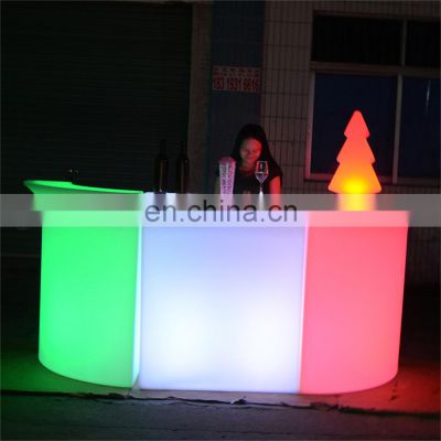 plastic beer nightclub wedding party event rental furniture led lighted bar counter