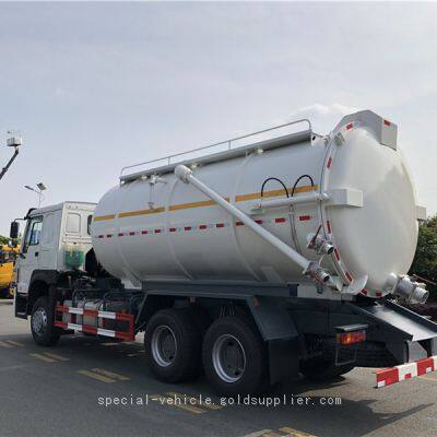 24 Cbm Sucking Sewage and High Pressure Cleaning Rushing Pipe Vacuum Suction Tanker