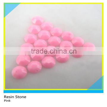 Iron on Epoxy Rhinestone Pink Round Ss30 6mm 50 Gross Package