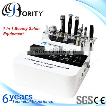 Bority newest beauty salon equipment 7 in 1 no needle mesotherapy microdermabrasion for wrinkle removal machine