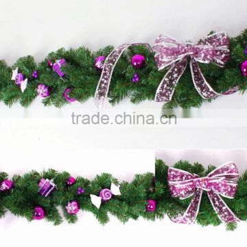 PVC environmental christmas wreaths artificial christmas garland