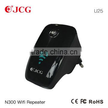 JCG hot selling 300M bps Wi-Fi Range Extender Repeater ,signal booster U25