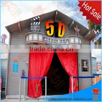 2015 6 dof hydraulic system and electric system 3d,4d,5d,6d,7d,9d,12d simulator mobile cinema equipment