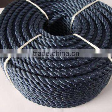 black nylon twisted rope