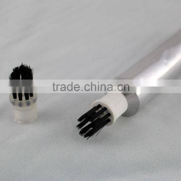 Aluminium collapsible tube with brush for glue