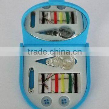 round shape travel sewing kits with mirror