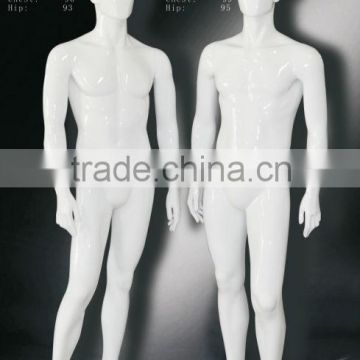 new male mannequin with high glossy white color