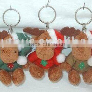 Plush Toy moose keychain