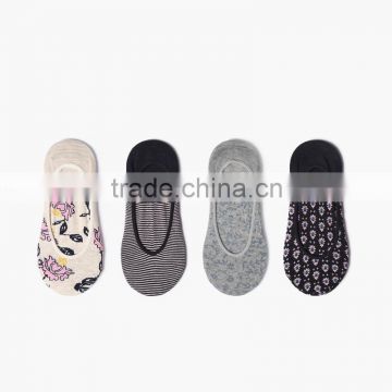 Custom Cotton Knitted Women No Show Ankle Invisible Sock