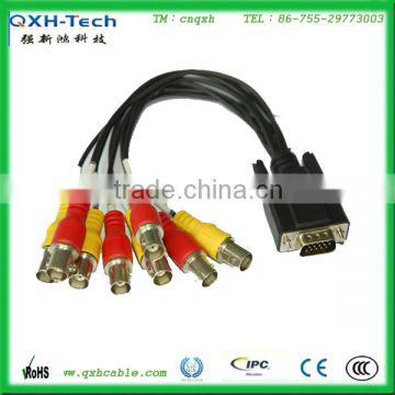 Monitor Cable DB15 to 8 RCA Adapter Cable