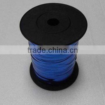 Shiny Blue Christmas Poly Ribbon Roll Coil