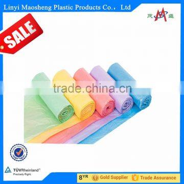 HDPE/LDPE plastic garbage/trash/refuse/rubbish bags in roll