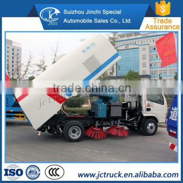 Famous Stainless steel dongfeng road sweeper truck suction sweeping supplier in China