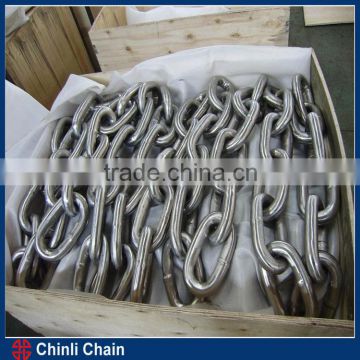 Ordinery Stainless steel welded Link chain for Chinli,SUS304/316 standard Link chain for smooth welded point