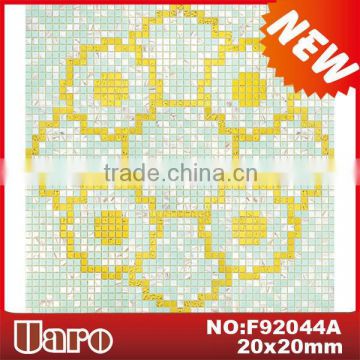 Popular golden glass mosaic pattern
