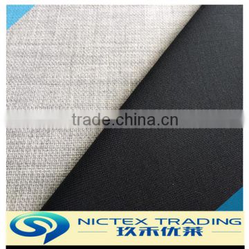 worsted wool polyester stretch fabric for suiting and dress