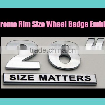 chrome rim badges,emblems,stickers