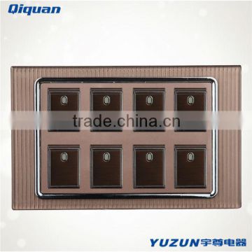 8 gang light switch transparent switch
