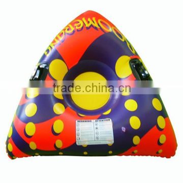 triangle PVC inflatable towable tube with nylon cover