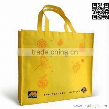 golden cheap reusable PP non woven shopping bag