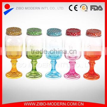 Factory Price Custom 16oz Glass Mason Jars Wholesale Mugs With Handle