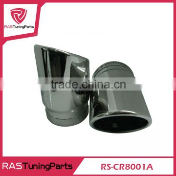 304 Stainless Steel Exhaust Muffler Tip Stainless Steel Pipe For 2009-2013 Aud.i A4L
