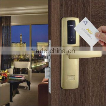 security door lock for hotel Zinc Alloy with golden colour
