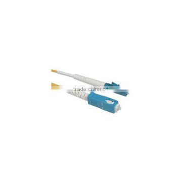 1m LC-SC 9/125 OS1 Simplex Singlemode PVC Fiber Optic Cable (LSZH)