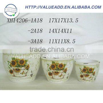 High quality ceramics coffee cup flower pot fashion designed