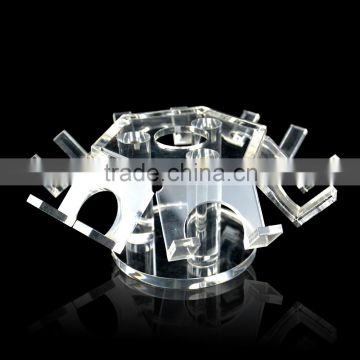 best price custom crystal clear candle holder with unique design