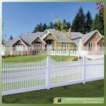 Vinyl picket fence