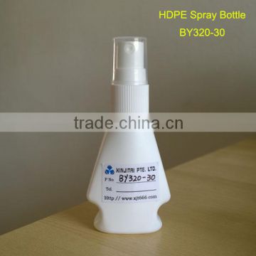 Pharmaceutical fine mist dispenser in flat 30ml PE bottle