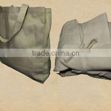 Recycled Organic Canvas Folding Shopping Bag