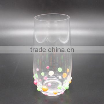 Mouth Blown Highball Glass With Round Bottom