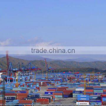 Container shipment, ocean freight, sea transportation from Shanghai to Vladivostok