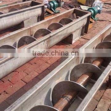 metallurgy powder U type trough shaftless screw conveyor