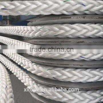 Solid braid PP multifilament rope for ship building