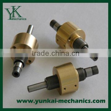 Brass cnc machining lead screw, electric water pump spare parts by cnc turned