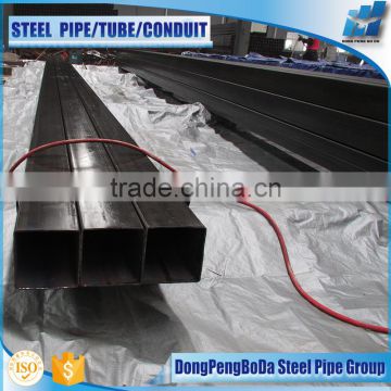 black erw steel tubes 80x120x3.75mm hollow section weight