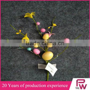 Good Selling decorative easter flocked spray for Easter decoration