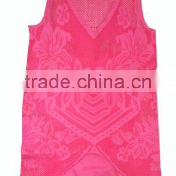 red hot seamless lady vest tank top