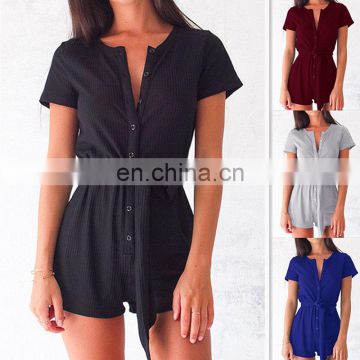 Casual Rompers New Women Ladies Clubwear V Neck Playsuit Bodycon Party Jumpsuit&Romper Trousers