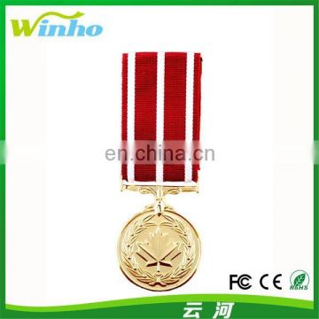 Winho custom design military medal with ribbon