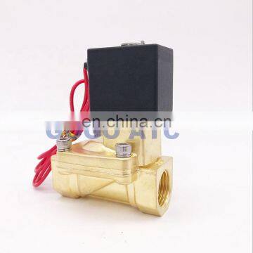 Normally Closed 2 way Pilot Diaphragm Brass electric 12v dc 24V 220V water pneumatic Solenoid Valve 1" BSP 25mm PX-25 wire lead