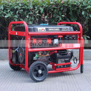 BISON CHINA 5000 watt 3 Phase Generator Air Cooled Petrol 5kw Portable Generator