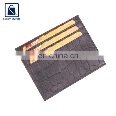 Factory Direct Sale Optimum Quality Top Selling Unique Design Genuine Leather Card Case Holder at Reasonable Price